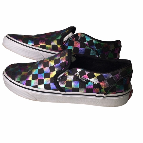 Vans Multicolor Checkered Slip-On Sneakers - Picture 1 of 6